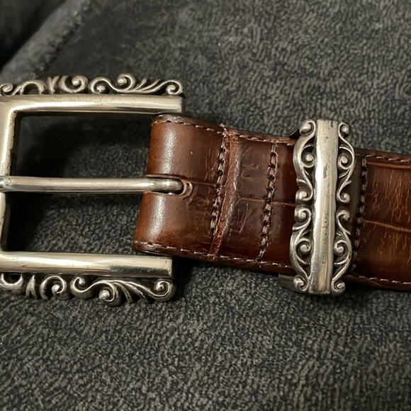 Brighton Brown Croco Belt - Picture 7 of 7